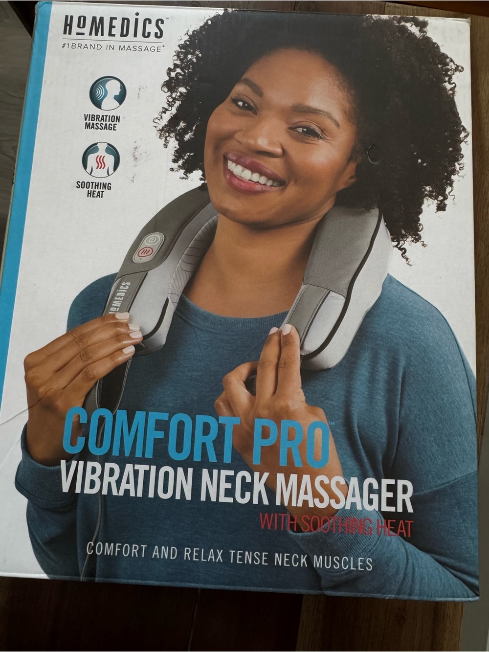 Homedics comfort pro vibration neck massager with soothing heat